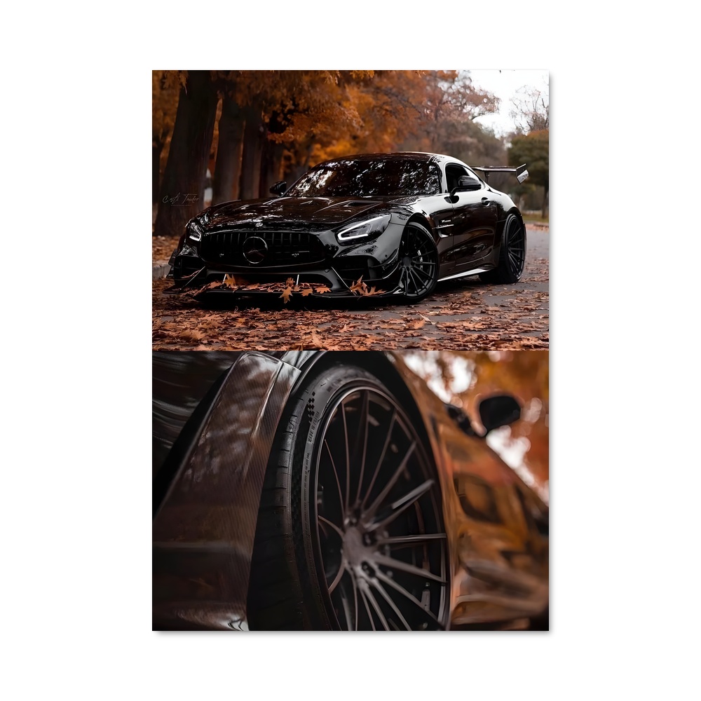 Poster Amg GT R Pro Éclatant – affiche Mercedes
